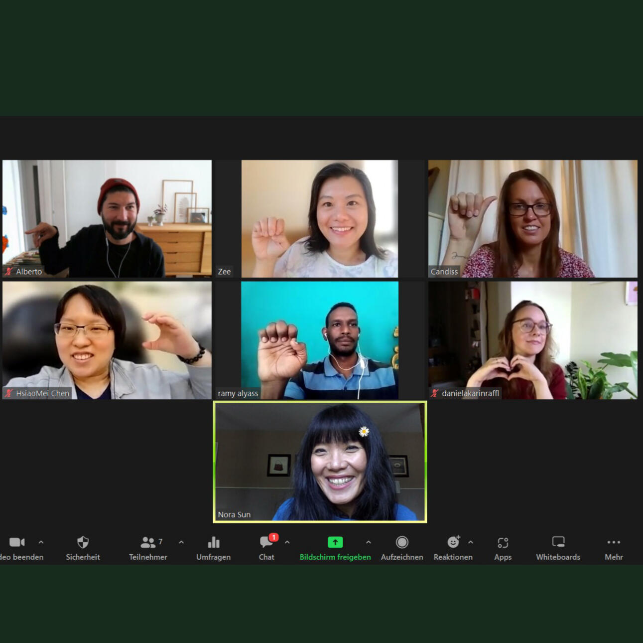 The Peaskeeping team